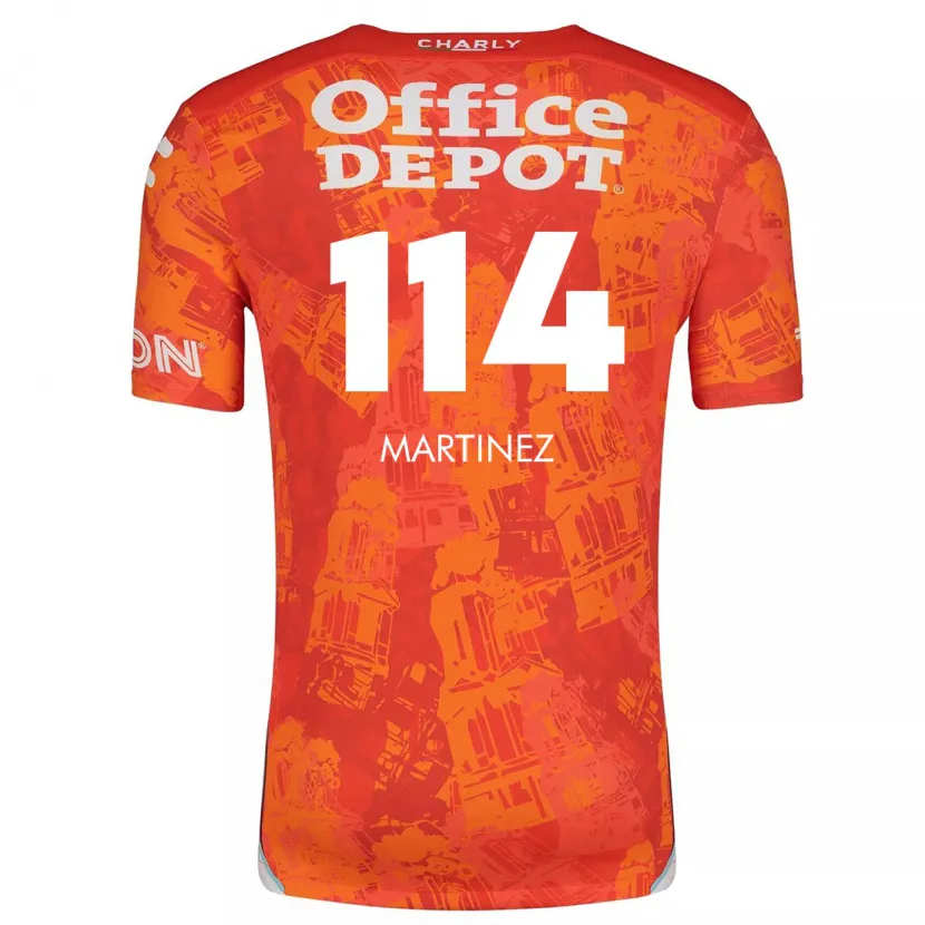 Danxen Dames Jesús Martínez #114 Oranje Wit Uitshirt Uittenue 2024/25 T-Shirt