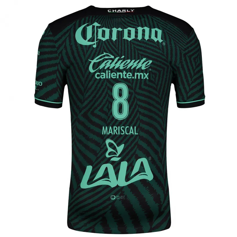 Danxen Dames Salvador Mariscal #8 Zwart Groen Uitshirt Uittenue 2024/25 T-Shirt