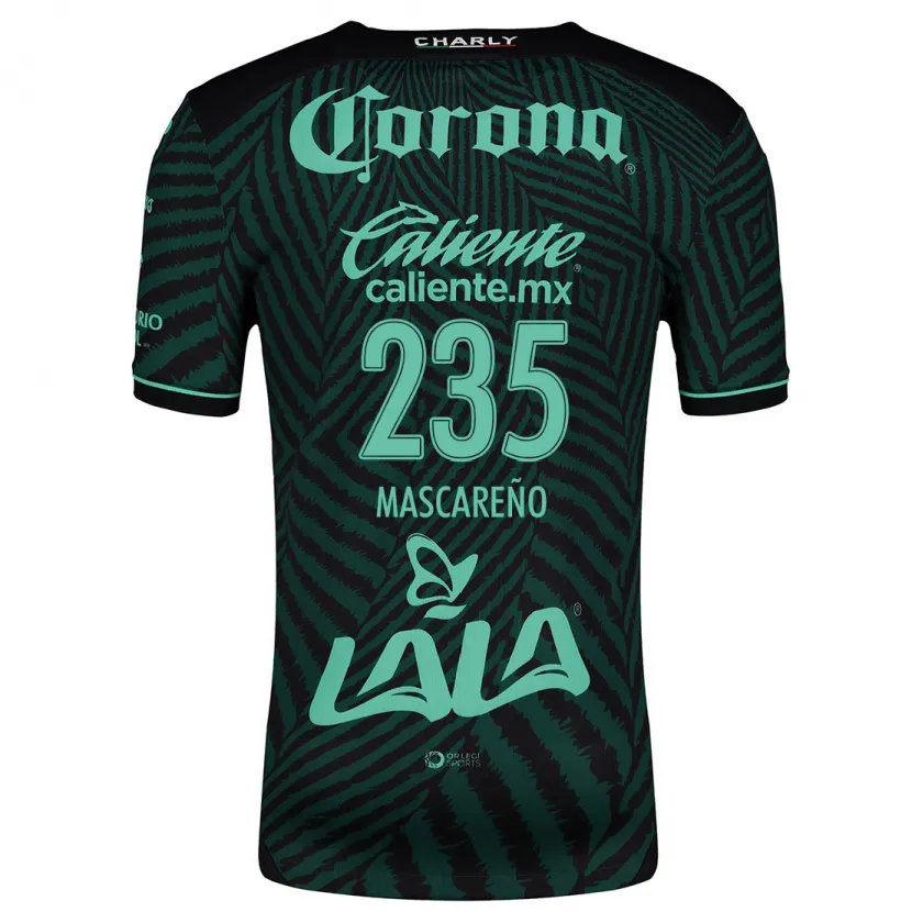 Danxen Dames Luis Mascareño #235 Zwart Groen Uitshirt Uittenue 2024/25 T-Shirt