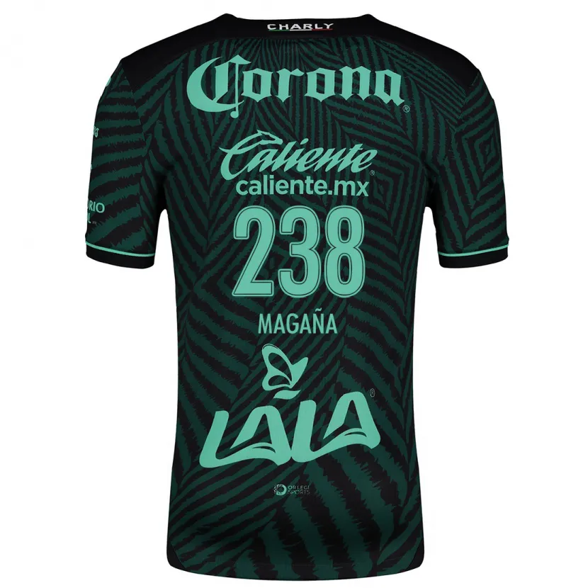 Danxen Dames Emilio Magaña #238 Zwart Groen Uitshirt Uittenue 2024/25 T-Shirt