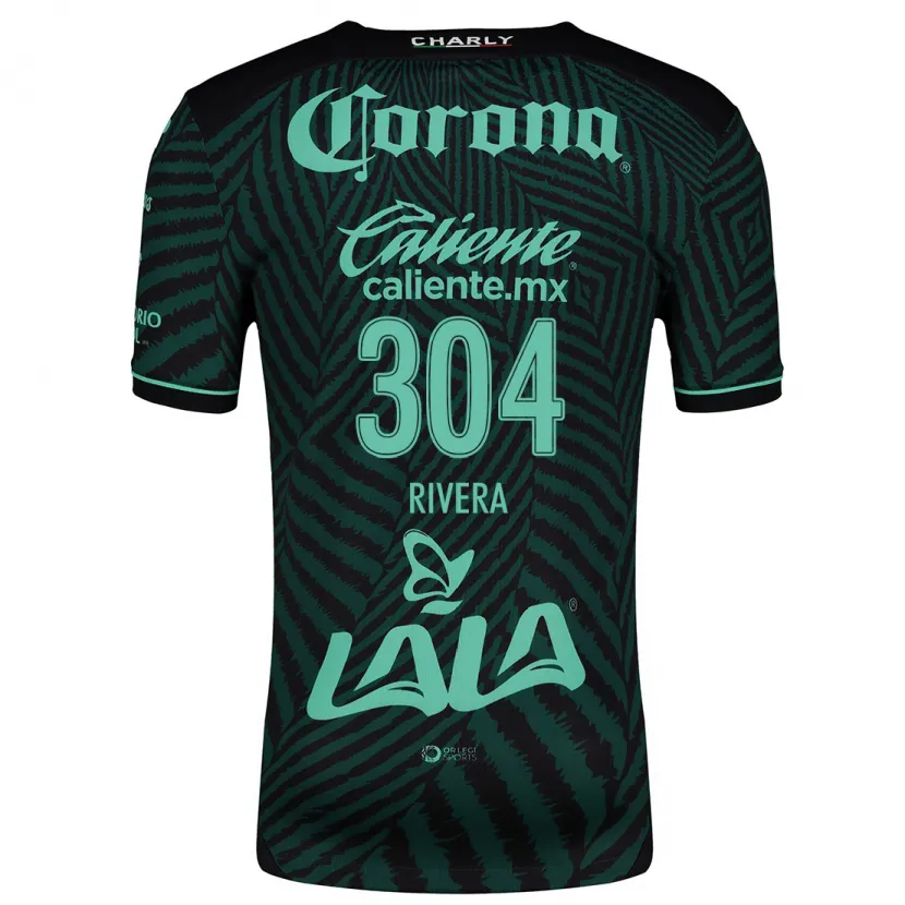 Danxen Dames Jorge Rivera #304 Zwart Groen Uitshirt Uittenue 2024/25 T-Shirt