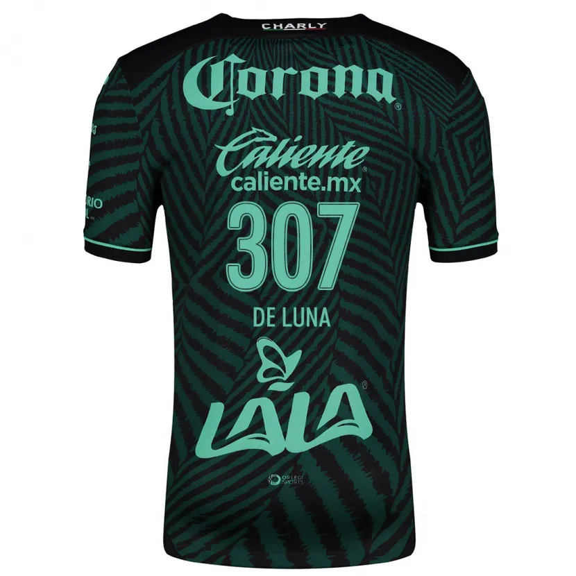 Danxen Dames Eduardo De Luna #307 Zwart Groen Uitshirt Uittenue 2024/25 T-Shirt