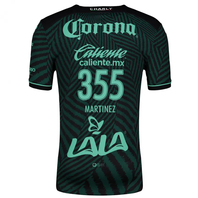 Danxen Dames Leonardo Martinez #355 Zwart Groen Uitshirt Uittenue 2024/25 T-Shirt