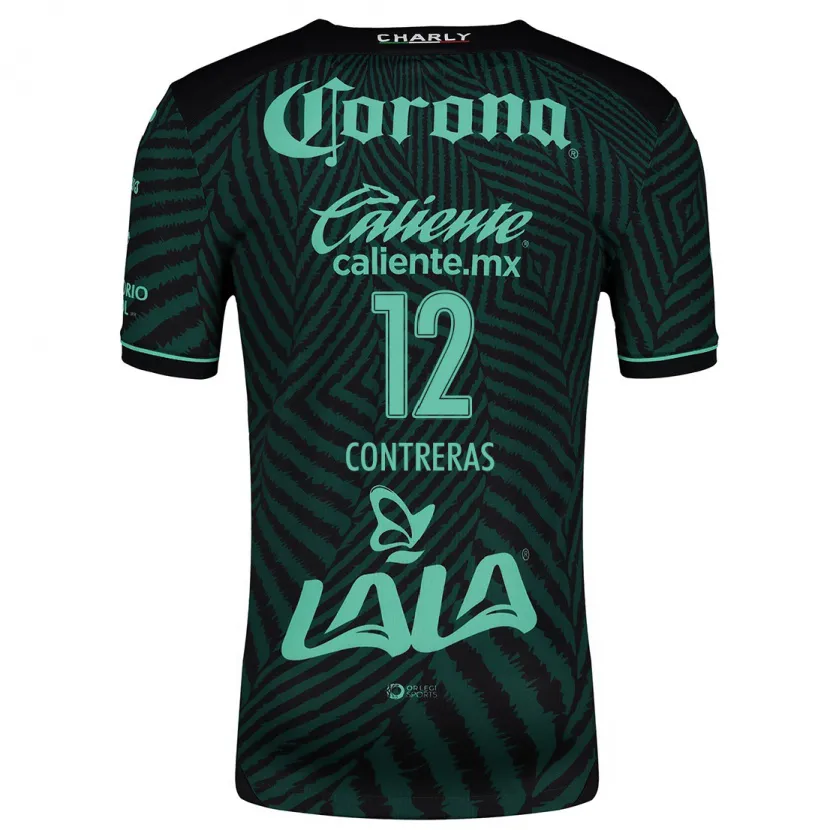 Danxen Dames Karol Contreras #12 Zwart Groen Uitshirt Uittenue 2024/25 T-Shirt