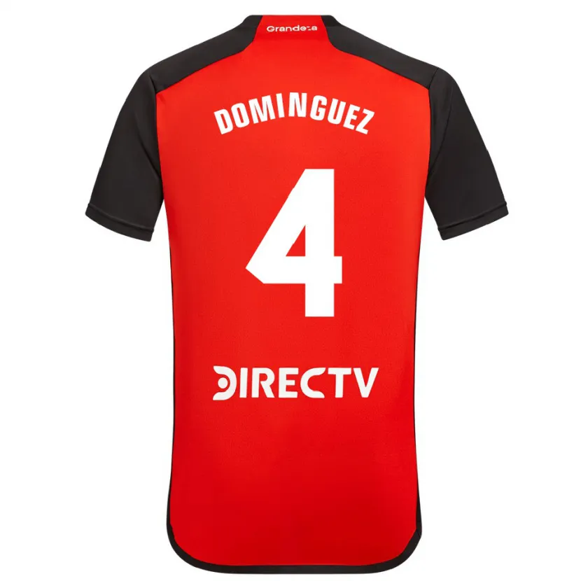 Danxen Dames Evelyn Sofía Domínguez #4 Rood Zwart Wit Uitshirt Uittenue 2024/25 T-Shirt