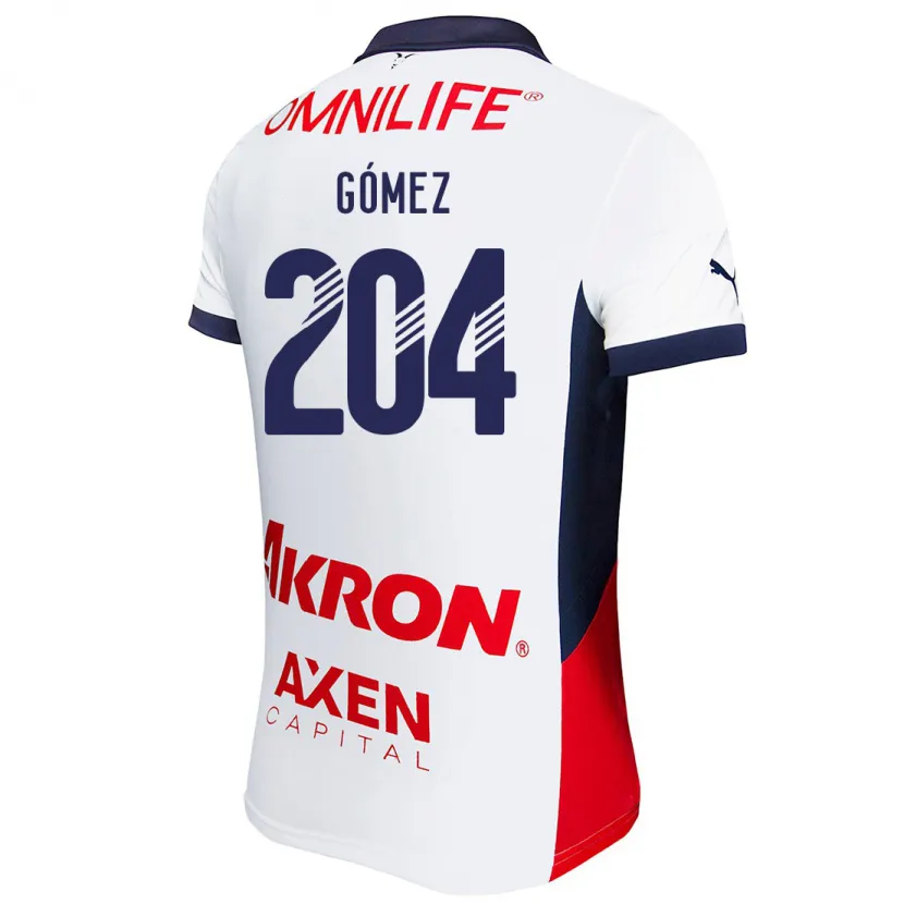 Danxen Dames Luis Gómez #204 Wit Rood Blauw Uitshirt Uittenue 2024/25 T-Shirt