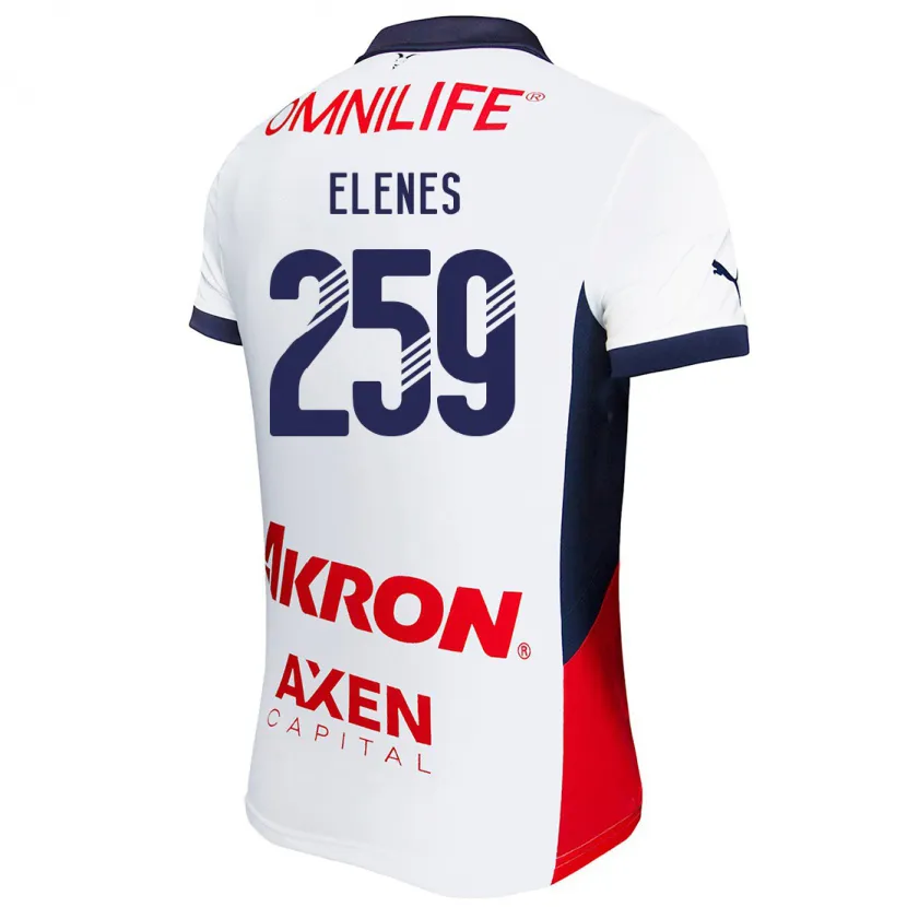 Danxen Dames José Elenes #259 Wit Rood Blauw Uitshirt Uittenue 2024/25 T-Shirt