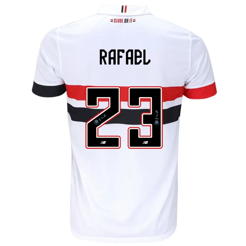 Danxen Kinderen Rafael #23 Wit Rood Zwart Thuisshirt Thuistenue 2024/25 T-Shirt