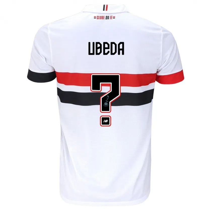 Danxen Kinderen Felipe Ubeda #0 Wit Rood Zwart Thuisshirt Thuistenue 2024/25 T-Shirt