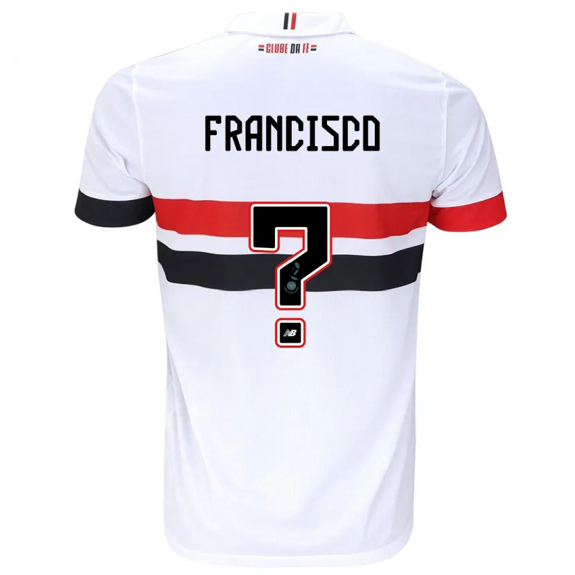 Danxen Kinderen Ryan Francisco #0 Wit Rood Zwart Thuisshirt Thuistenue 2024/25 T-Shirt