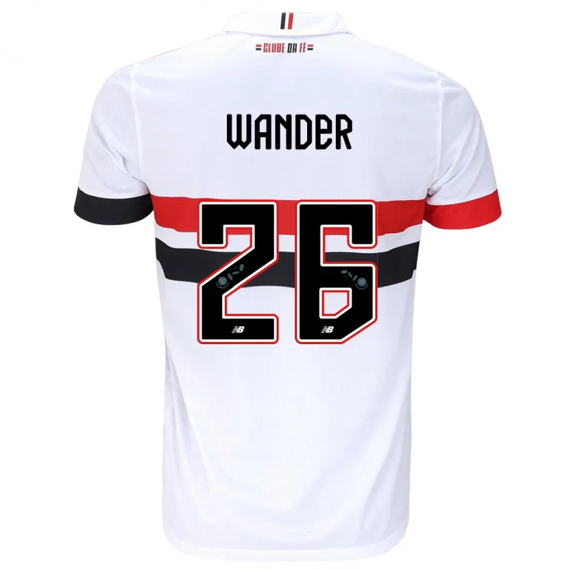 Danxen Kinderen Talles Wander #26 Wit Rood Zwart Thuisshirt Thuistenue 2024/25 T-Shirt