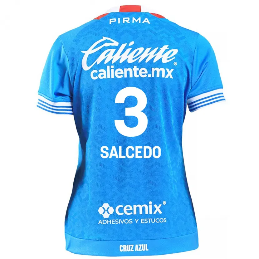 Danxen Kinderen Carlos Salcedo #3 Hemelsblauw Thuisshirt Thuistenue 2024/25 T-Shirt