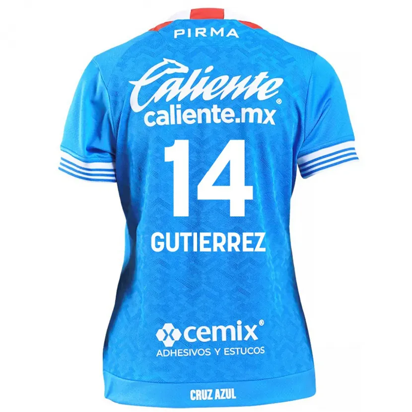 Danxen Kinderen Alexis Gutiérrez #14 Hemelsblauw Thuisshirt Thuistenue 2024/25 T-Shirt