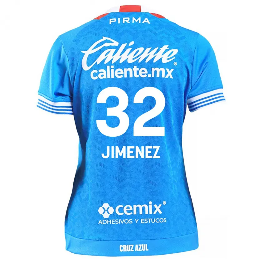 Danxen Kinderen Cristian Jiménez #32 Hemelsblauw Thuisshirt Thuistenue 2024/25 T-Shirt