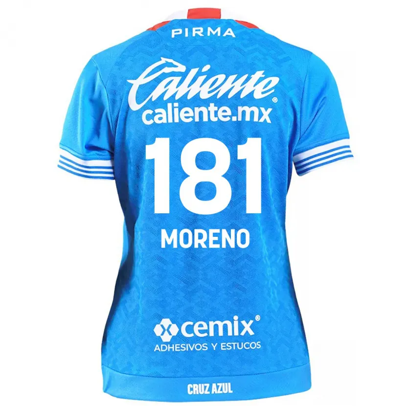 Danxen Kinderen Roberto Moreno #181 Hemelsblauw Thuisshirt Thuistenue 2024/25 T-Shirt