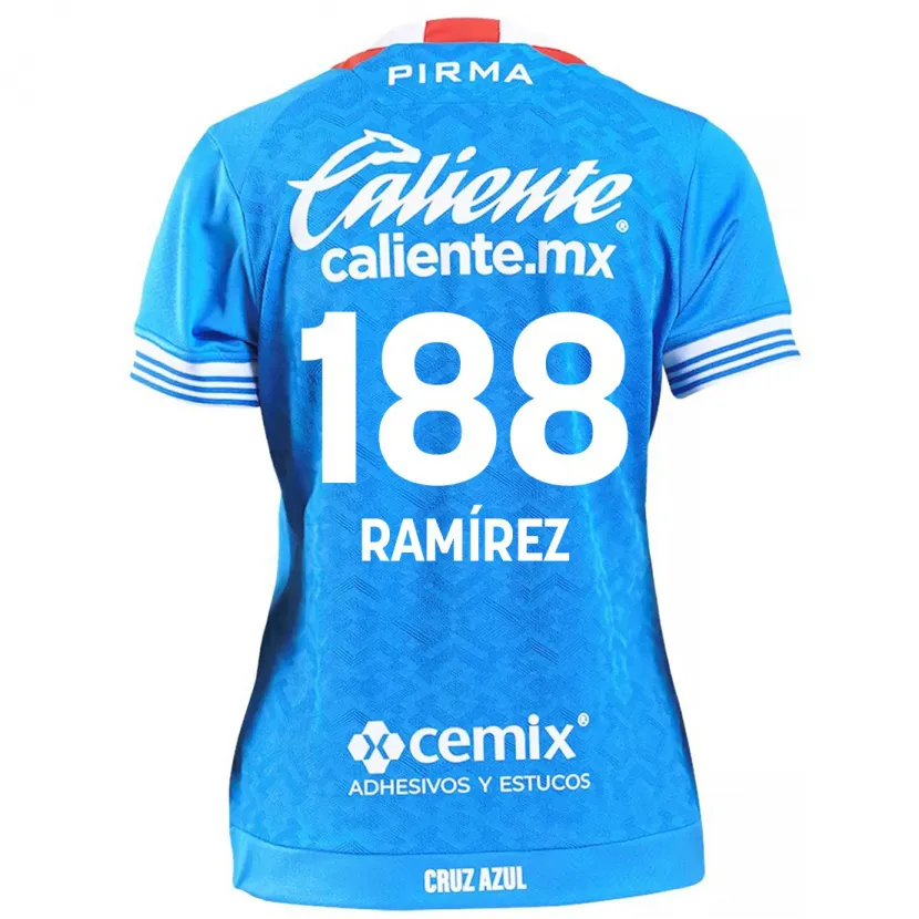 Danxen Kinderen Diego Ramírez #188 Hemelsblauw Thuisshirt Thuistenue 2024/25 T-Shirt