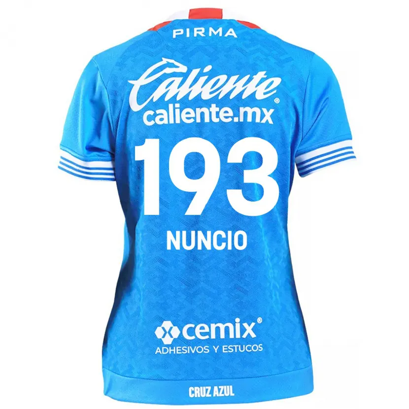 Danxen Kinderen Jorge Nuncio #193 Hemelsblauw Thuisshirt Thuistenue 2024/25 T-Shirt