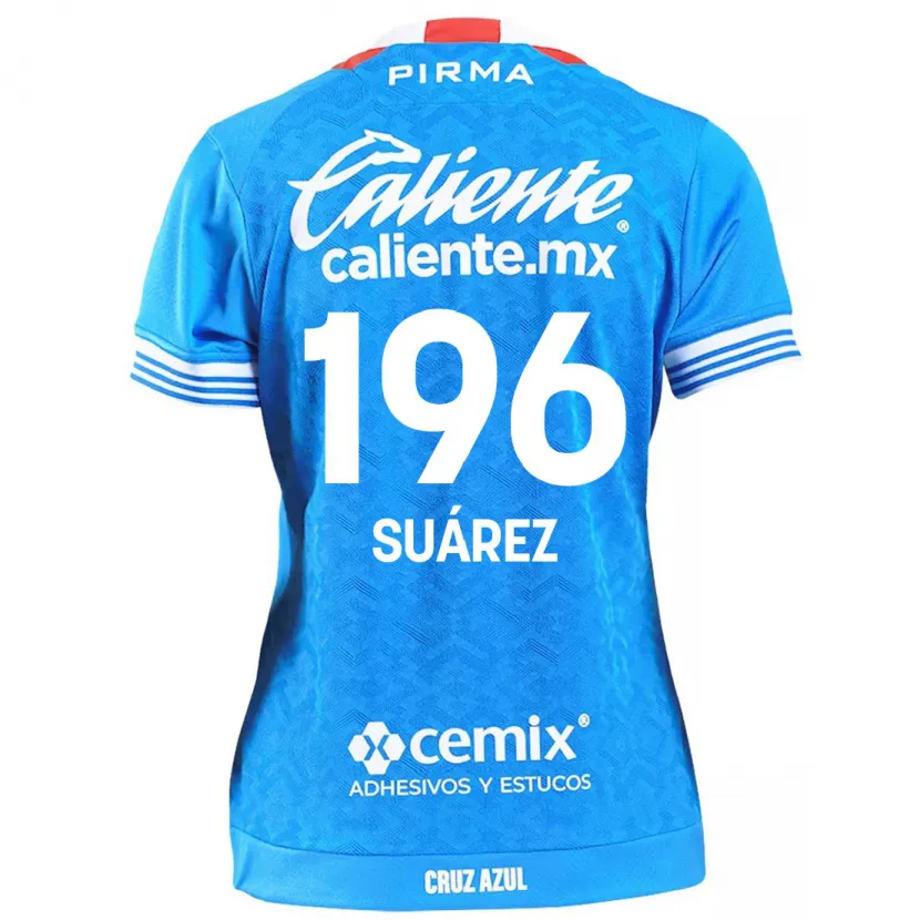 Danxen Kinderen Javier Suárez #196 Hemelsblauw Thuisshirt Thuistenue 2024/25 T-Shirt