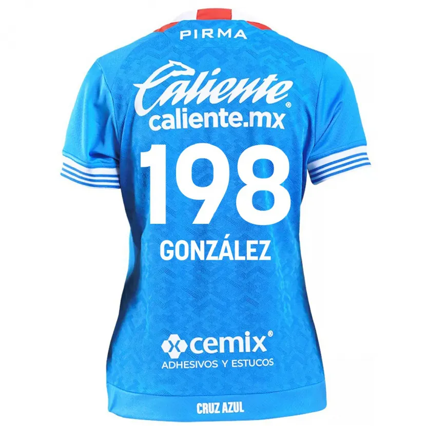 Danxen Kinderen Kenneth González #198 Hemelsblauw Thuisshirt Thuistenue 2024/25 T-Shirt