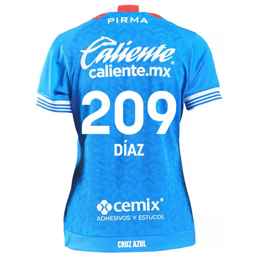 Danxen Kinderen Josué Díaz #209 Hemelsblauw Thuisshirt Thuistenue 2024/25 T-Shirt