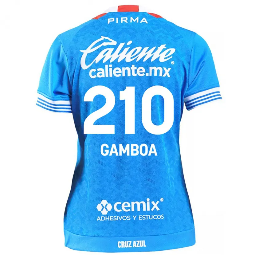 Danxen Kinderen Bryan Gamboa #210 Hemelsblauw Thuisshirt Thuistenue 2024/25 T-Shirt