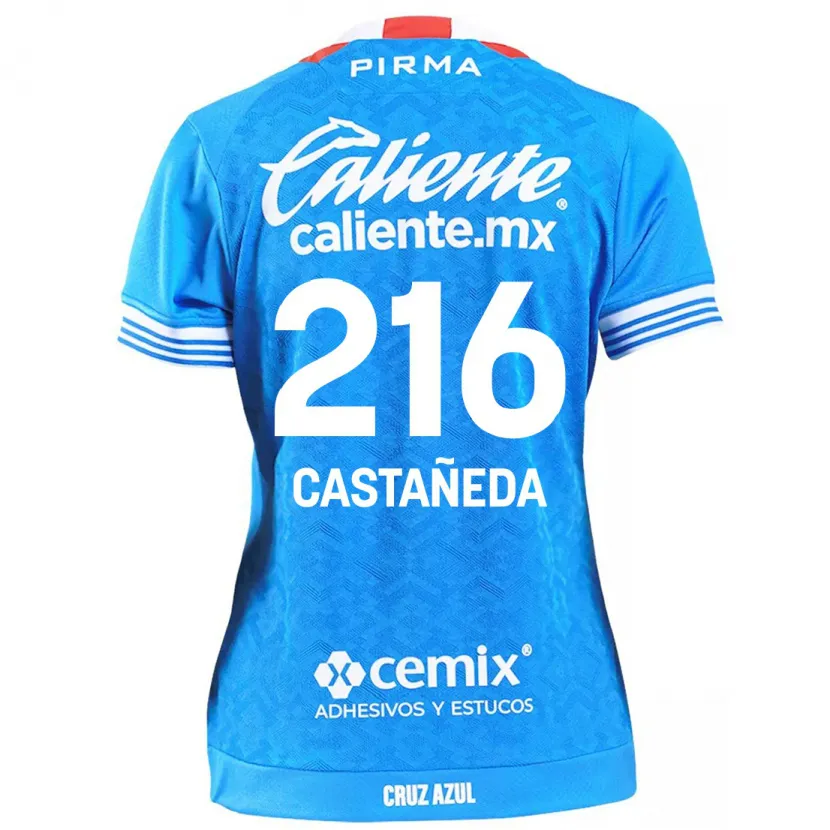 Danxen Kinderen Ian Castañeda #216 Hemelsblauw Thuisshirt Thuistenue 2024/25 T-Shirt