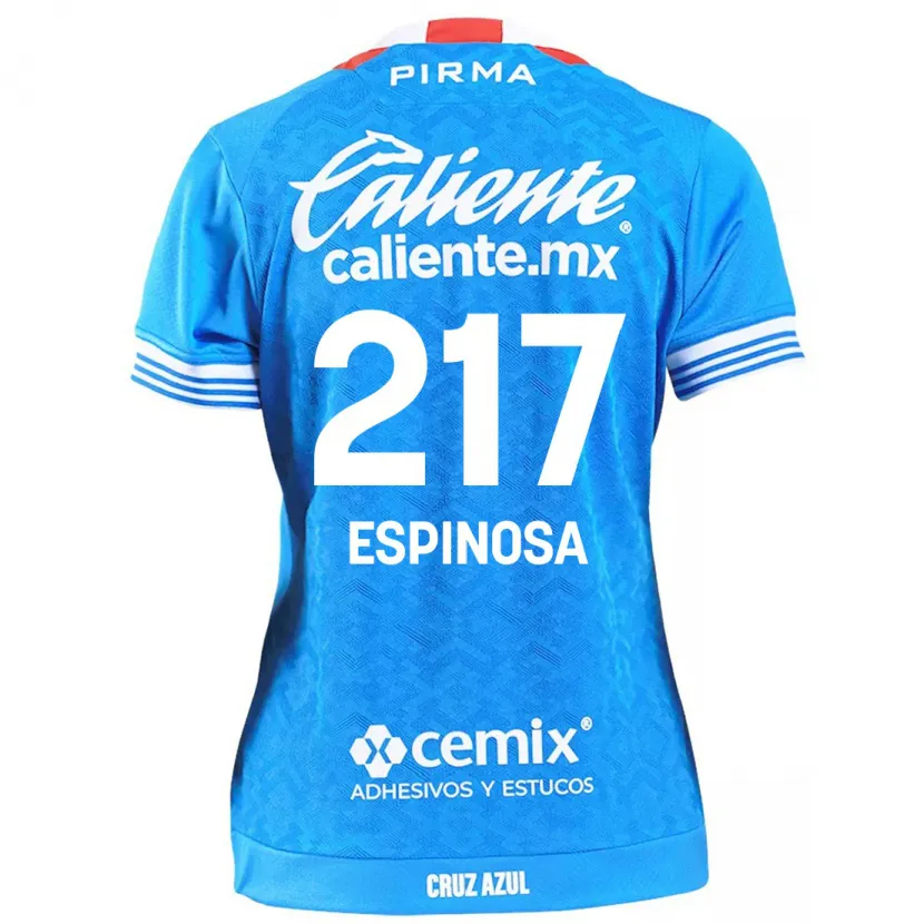 Danxen Kinderen Samuel Espinosa #217 Hemelsblauw Thuisshirt Thuistenue 2024/25 T-Shirt