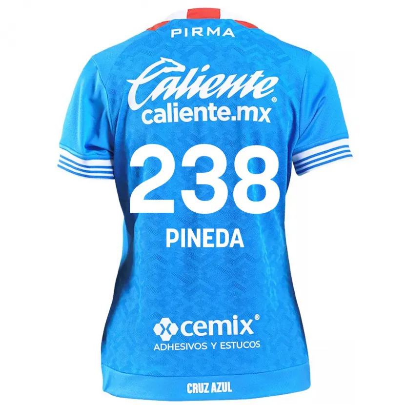 Danxen Kinderen Zadiel Pineda #238 Hemelsblauw Thuisshirt Thuistenue 2024/25 T-Shirt