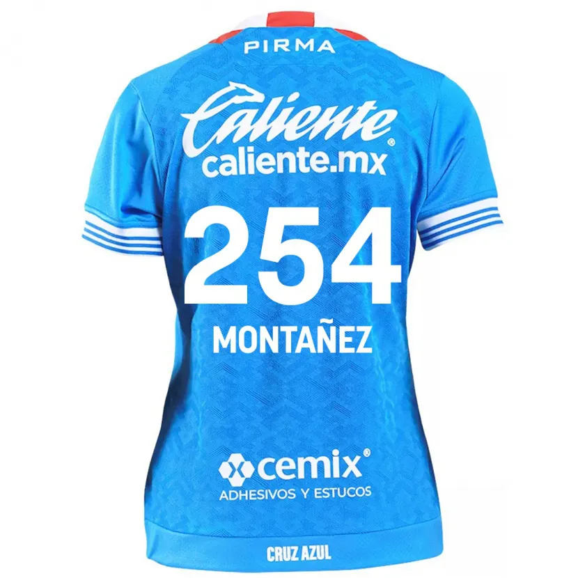 Danxen Kinderen Humberto Montañez #254 Hemelsblauw Thuisshirt Thuistenue 2024/25 T-Shirt