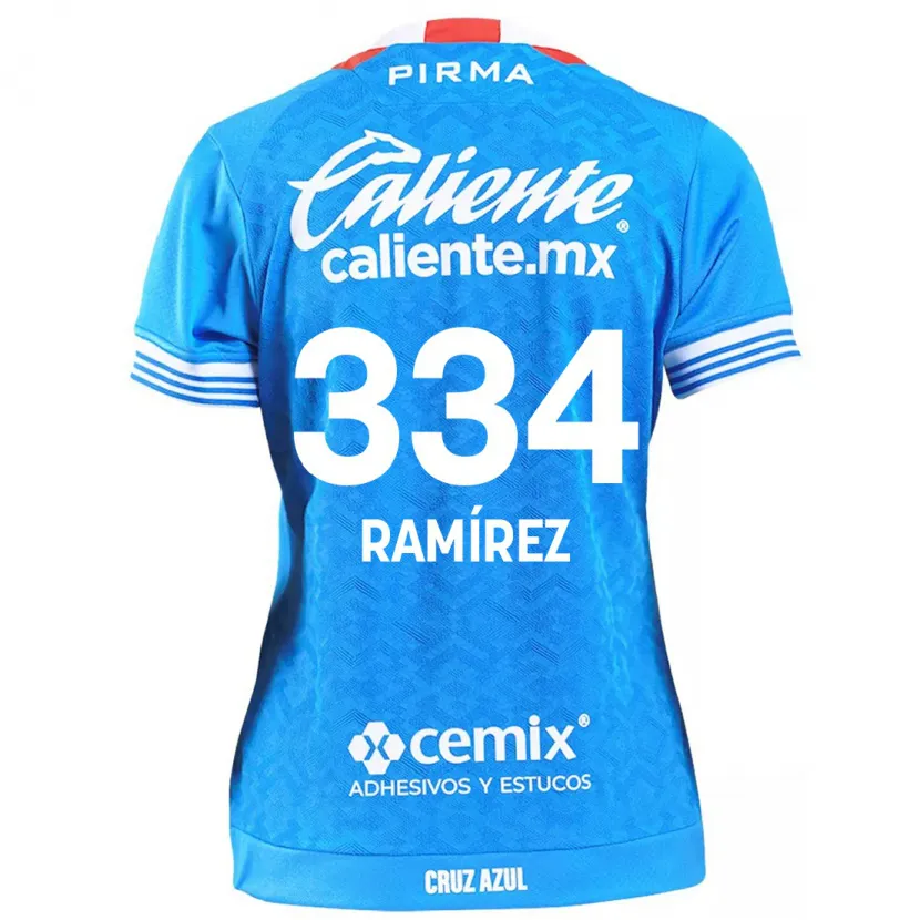 Danxen Kinderen Mauricio Ramírez #334 Hemelsblauw Thuisshirt Thuistenue 2024/25 T-Shirt