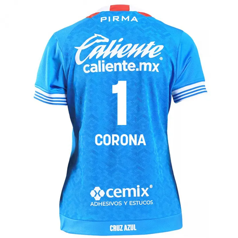 Danxen Kinderen Jose De Jesus Corona #1 Hemelsblauw Thuisshirt Thuistenue 2024/25 T-Shirt