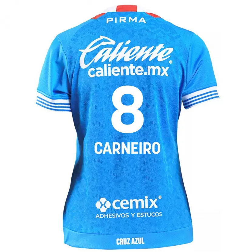 Danxen Kinderen Gonzalo Carneiro #8 Hemelsblauw Thuisshirt Thuistenue 2024/25 T-Shirt