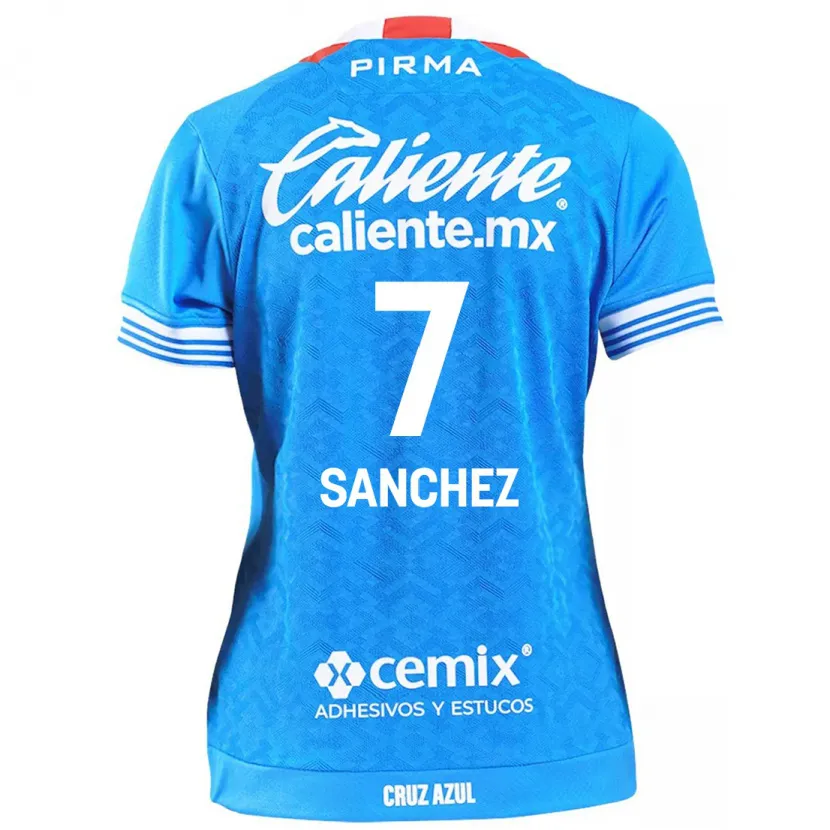 Danxen Kinderen Andrea Sanchez #7 Hemelsblauw Thuisshirt Thuistenue 2024/25 T-Shirt