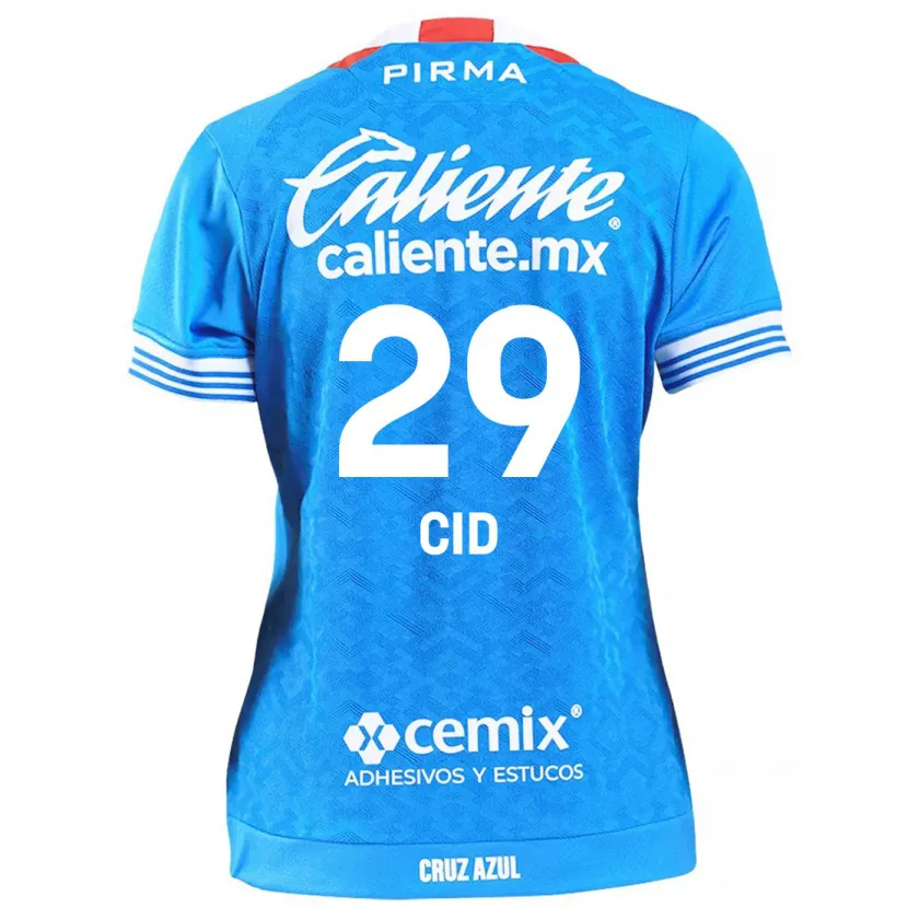 Danxen Kinderen Claudia Cid #29 Hemelsblauw Thuisshirt Thuistenue 2024/25 T-Shirt