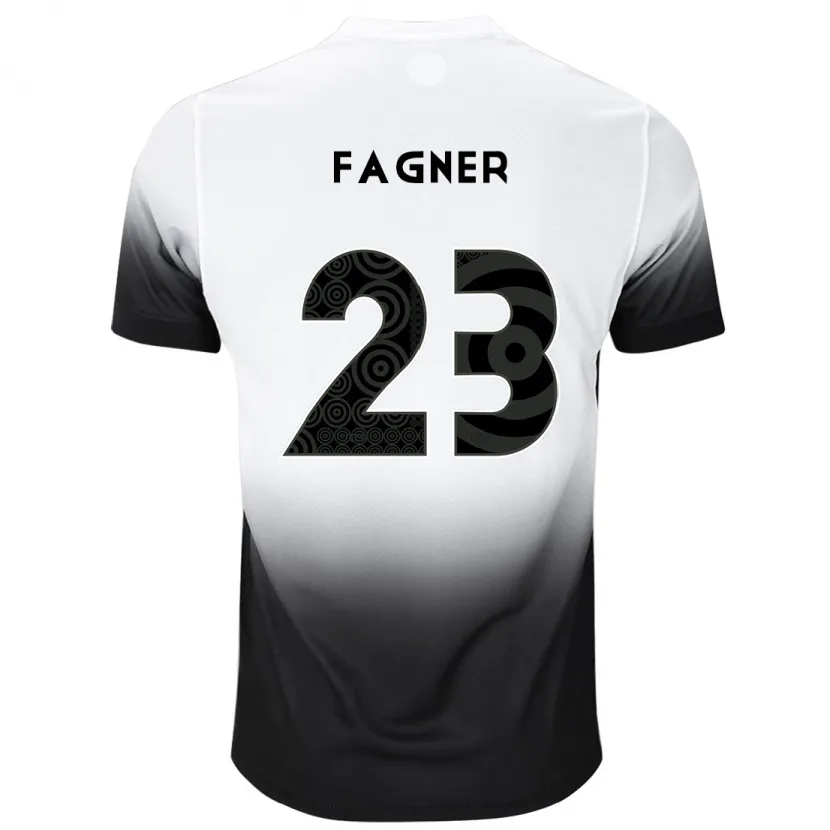 Danxen Kinderen Fagner #23 Wit Zwart Thuisshirt Thuistenue 2024/25 T-Shirt