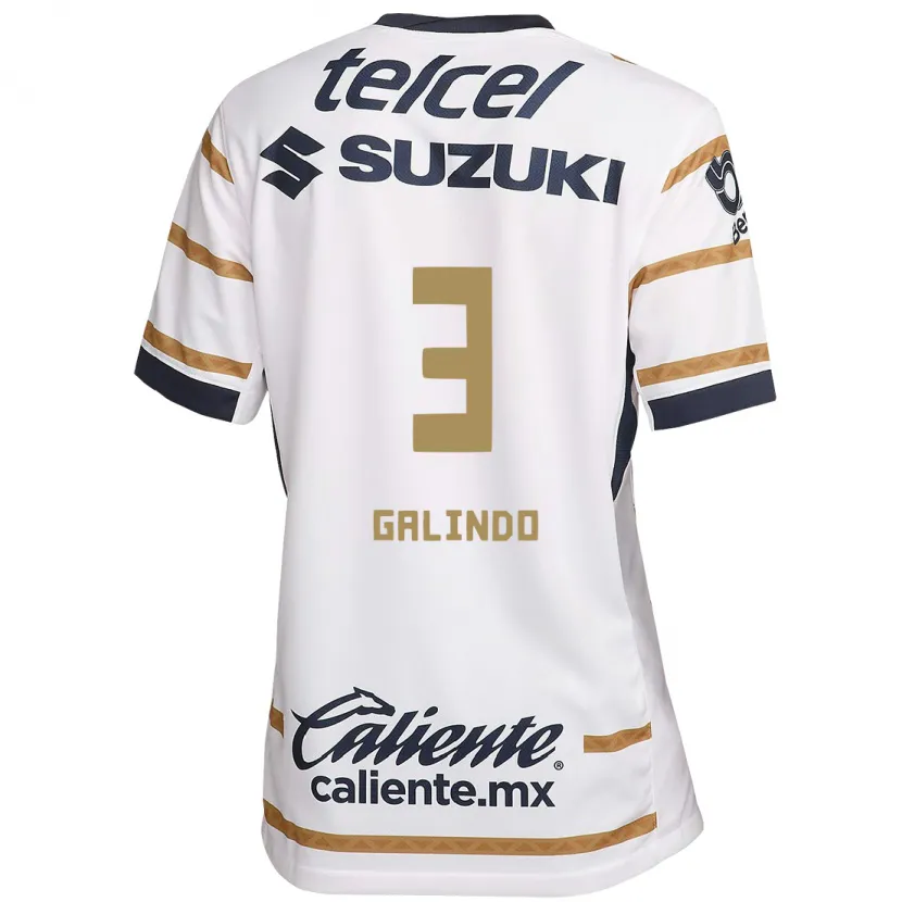 Danxen Kinderen Ricardo Galindo #3 Witte Obsidiaan Thuisshirt Thuistenue 2024/25 T-Shirt