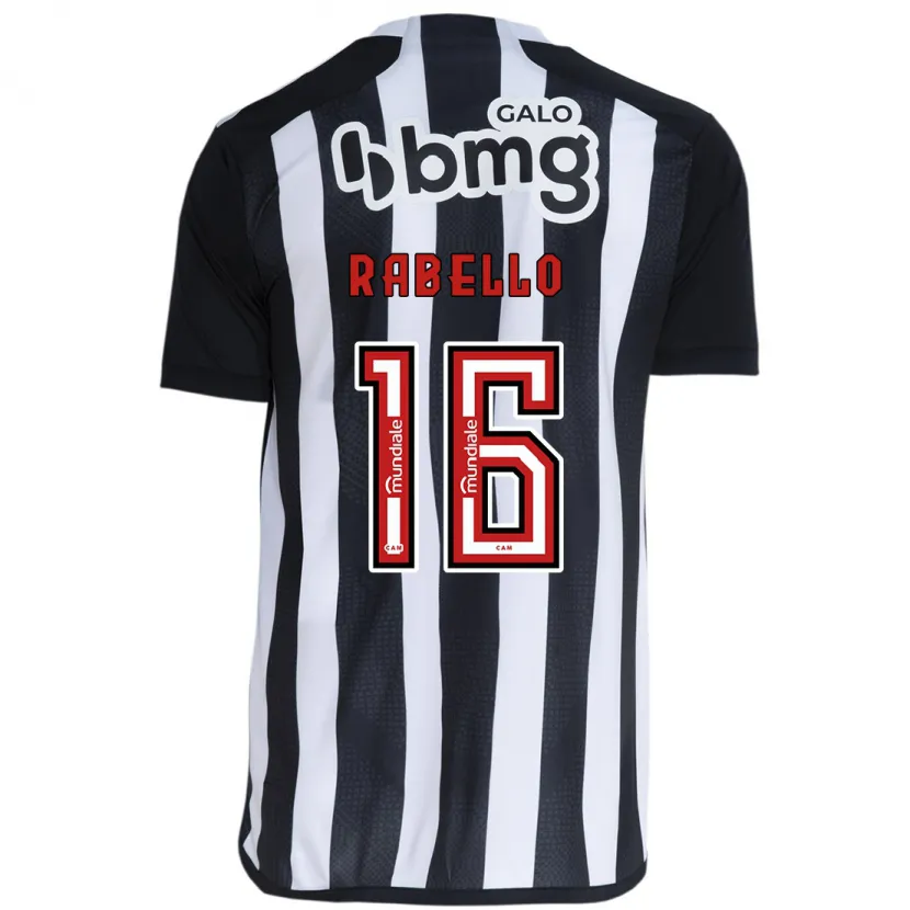 Danxen Kinderen Igor Rabello #16 Wit Zwart Thuisshirt Thuistenue 2024/25 T-Shirt