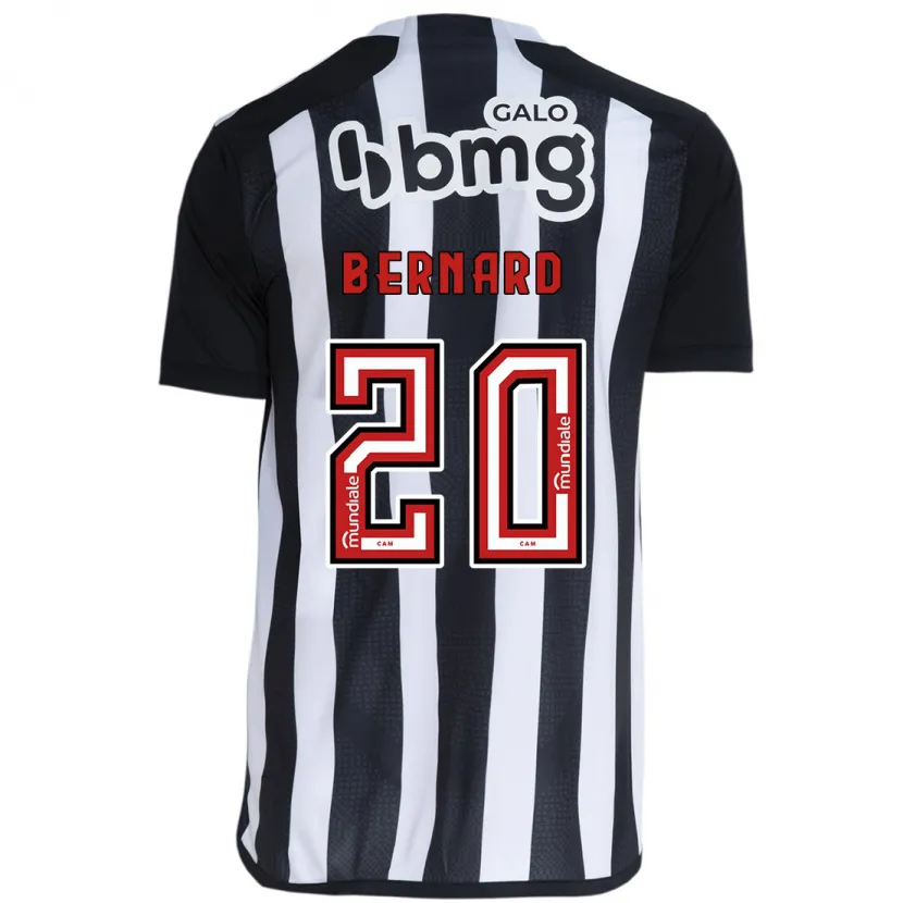 Danxen Kinderen Bernard #20 Wit Zwart Thuisshirt Thuistenue 2024/25 T-Shirt