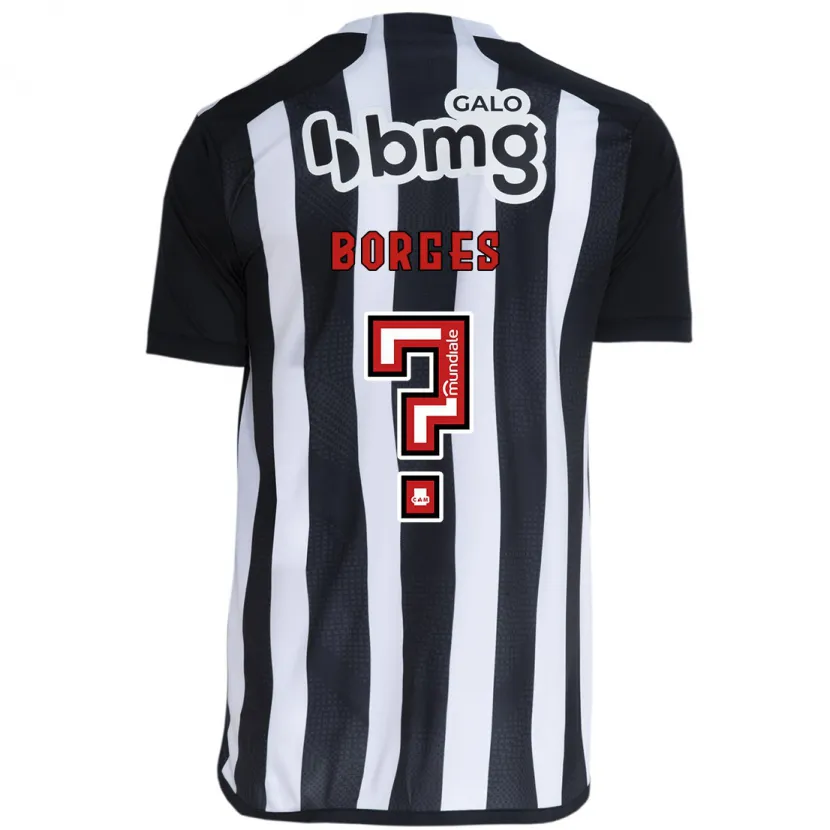 Danxen Kinderen Léo Borges #0 Wit Zwart Thuisshirt Thuistenue 2024/25 T-Shirt