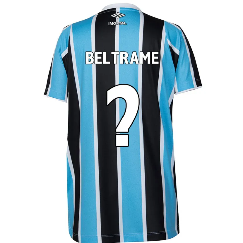 Danxen Kinderen Thiago Beltrame #0 Blauw Zwart Wit Thuisshirt Thuistenue 2024/25 T-Shirt