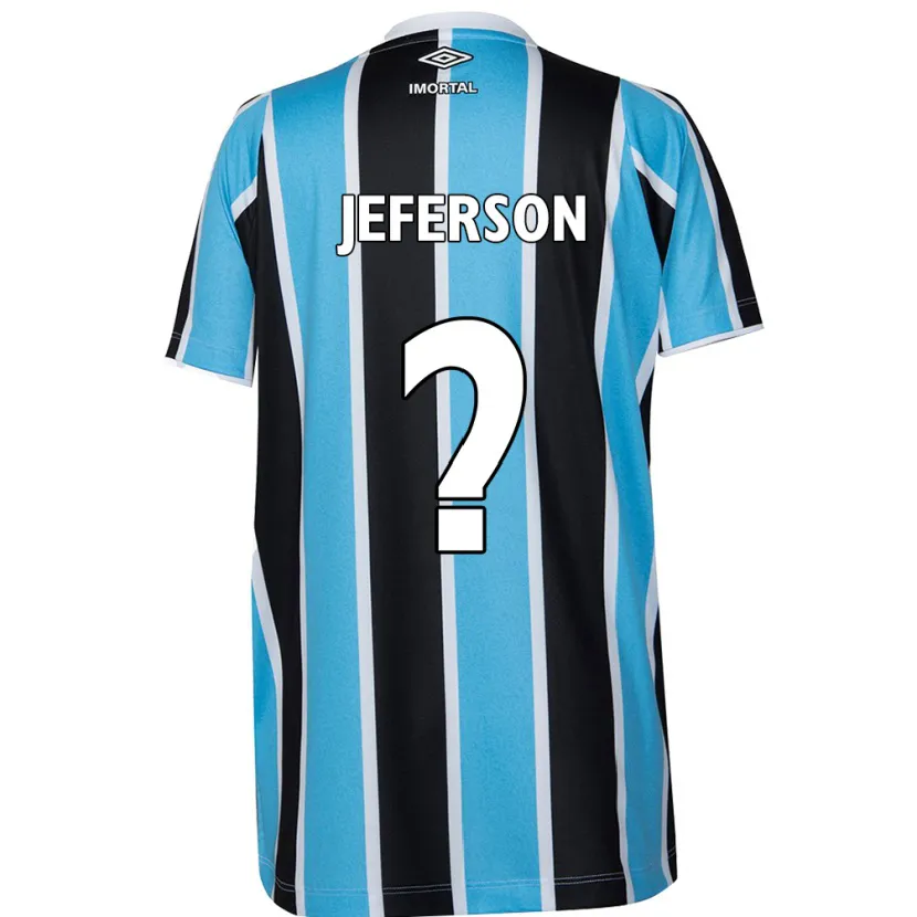 Danxen Kinderen Jeferson #0 Blauw Zwart Wit Thuisshirt Thuistenue 2024/25 T-Shirt