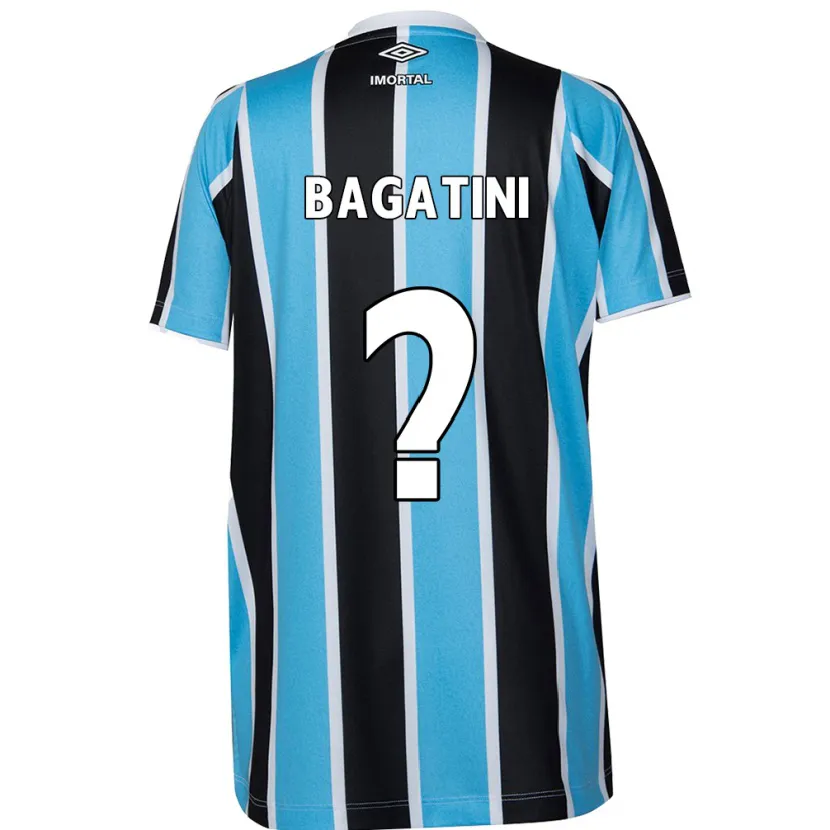 Danxen Kinderen Gustavo Bagatini #0 Blauw Zwart Wit Thuisshirt Thuistenue 2024/25 T-Shirt