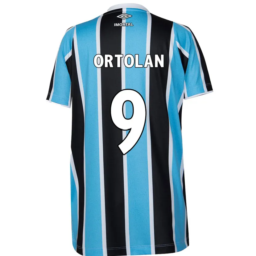 Danxen Kinderen Dani Ortolan #9 Blauw Zwart Wit Thuisshirt Thuistenue 2024/25 T-Shirt