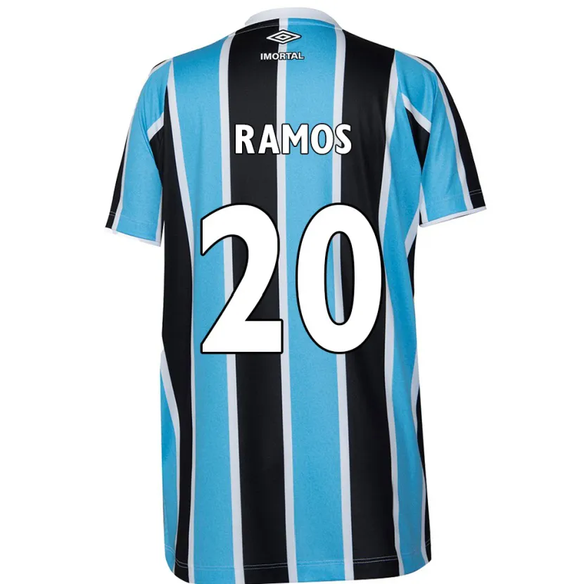 Danxen Kinderen Mónica Ramos #20 Blauw Zwart Wit Thuisshirt Thuistenue 2024/25 T-Shirt