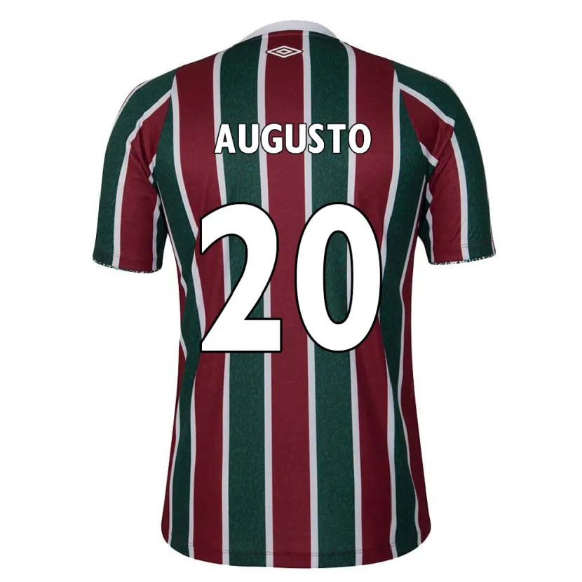 Danxen Kinderen Renato Augusto #20 Groen Kastanjebruin Wit Thuisshirt Thuistenue 2024/25 T-Shirt