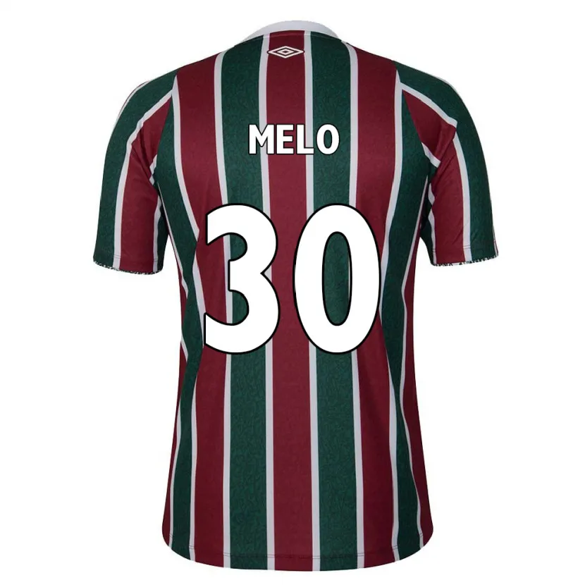 Danxen Kinderen Felipe Melo #30 Groen Kastanjebruin Wit Thuisshirt Thuistenue 2024/25 T-Shirt