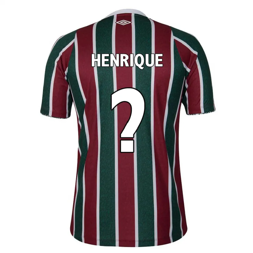 Danxen Kinderen Henrique #0 Groen Kastanjebruin Wit Thuisshirt Thuistenue 2024/25 T-Shirt