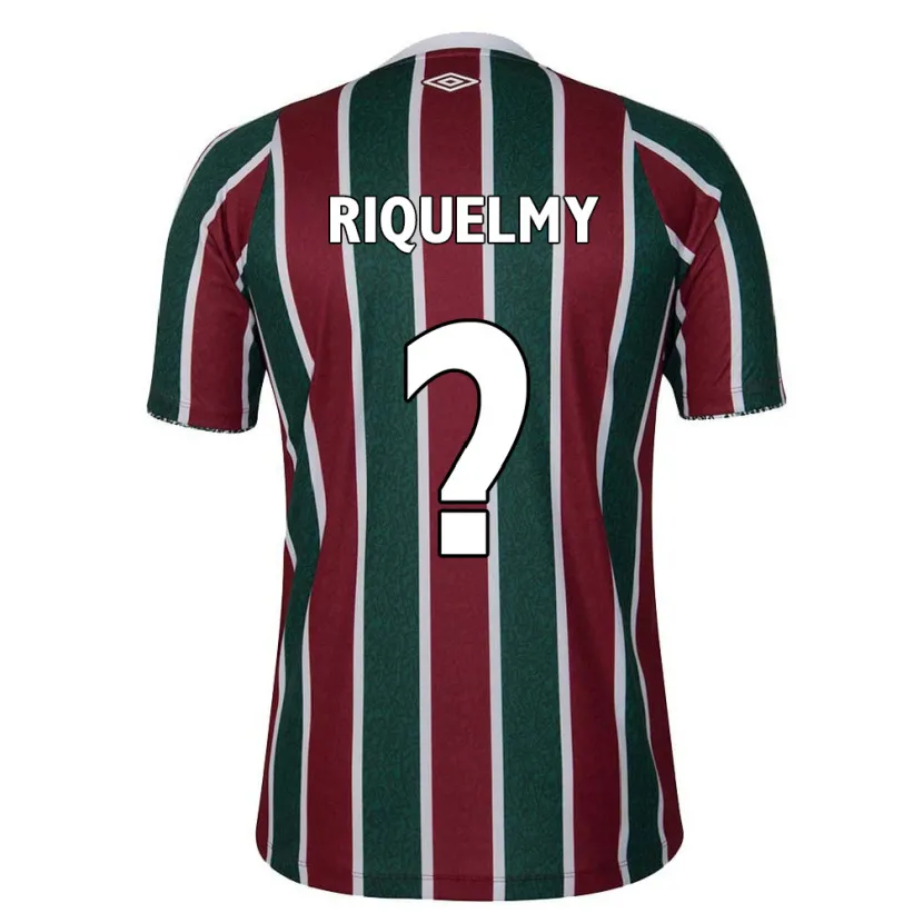 Danxen Kinderen Riquelmy #0 Groen Kastanjebruin Wit Thuisshirt Thuistenue 2024/25 T-Shirt