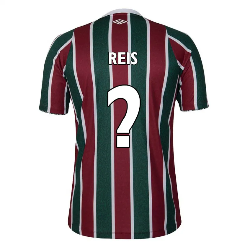 Danxen Kinderen Matheus Reis #0 Groen Kastanjebruin Wit Thuisshirt Thuistenue 2024/25 T-Shirt