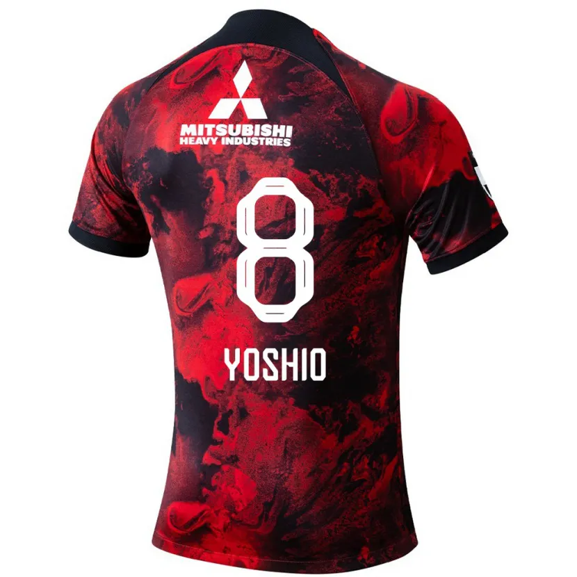 Danxen Kinderen Yoshio Koizumi #8 Rood Zwart Thuisshirt Thuistenue 2024/25 T-Shirt